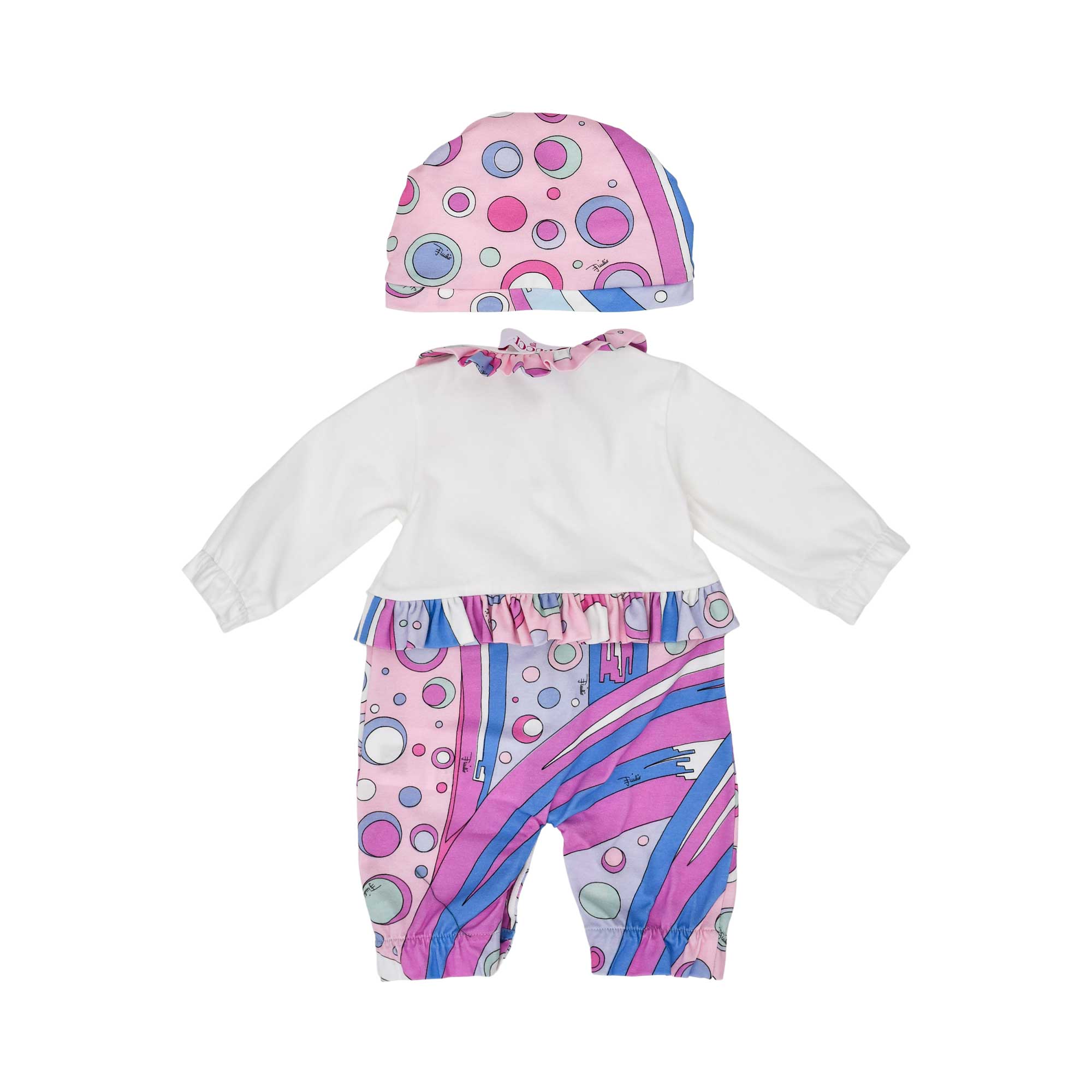 Emilio Pucci Kids New Born Girl's Set of Sleepsuit & Hat | New Born | New Born Babysuits | New Born Girl (0M - 9M) | New Born Girl Babysuits | Set Sleepsuit | Set Sleepsuit & Hat | Sleepsuit Set Emilio Pucci Kids New Born Girl's Set of Sleepsuit & Hat | New Born | New Born Babysuits | New Born Girl (0M - 9M) | New Born Girl Babysuits | Set Sleepsuit | Set Sleepsuit & Hat | Sleepsuit Set