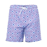 Empire Lines Men's Purple Swimming Short