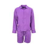 Empire Lines Men's Purple Set of Short & Shirt