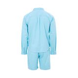 Empire Lines Men's Sky Blue Set of Short & Shirt