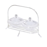 Ele 4PM Luxury Silver Tray With Cover 2 Bowls