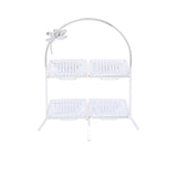 Ele 4PM Luxury Silver Stand Tray With Dragonfly