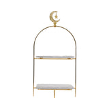 Ele 4PM Two-Tiered Glass Serving Stand