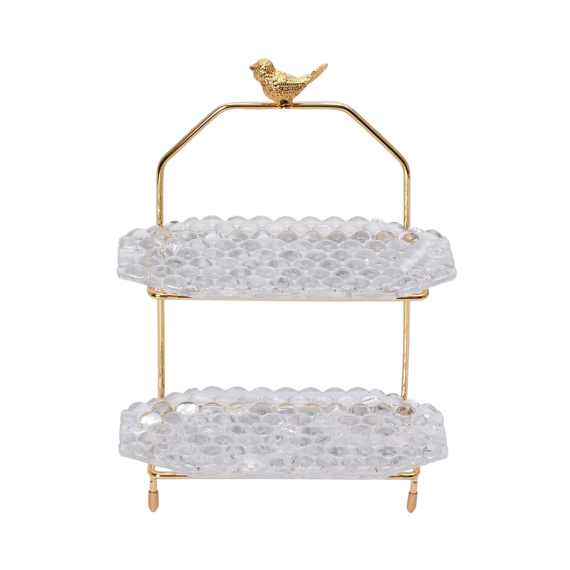 Ele 4PM Two-Tiered Serving Stand with Bird Accent | Cake Stand | Glassware | Home and Furniture Home | Home and Furniture Home Table Top Ele 4PM Two-Tiered Serving Stand with Bird Accent | Cake Stand | Glassware | Home and Furniture Home | Home and Furniture Home Table Top