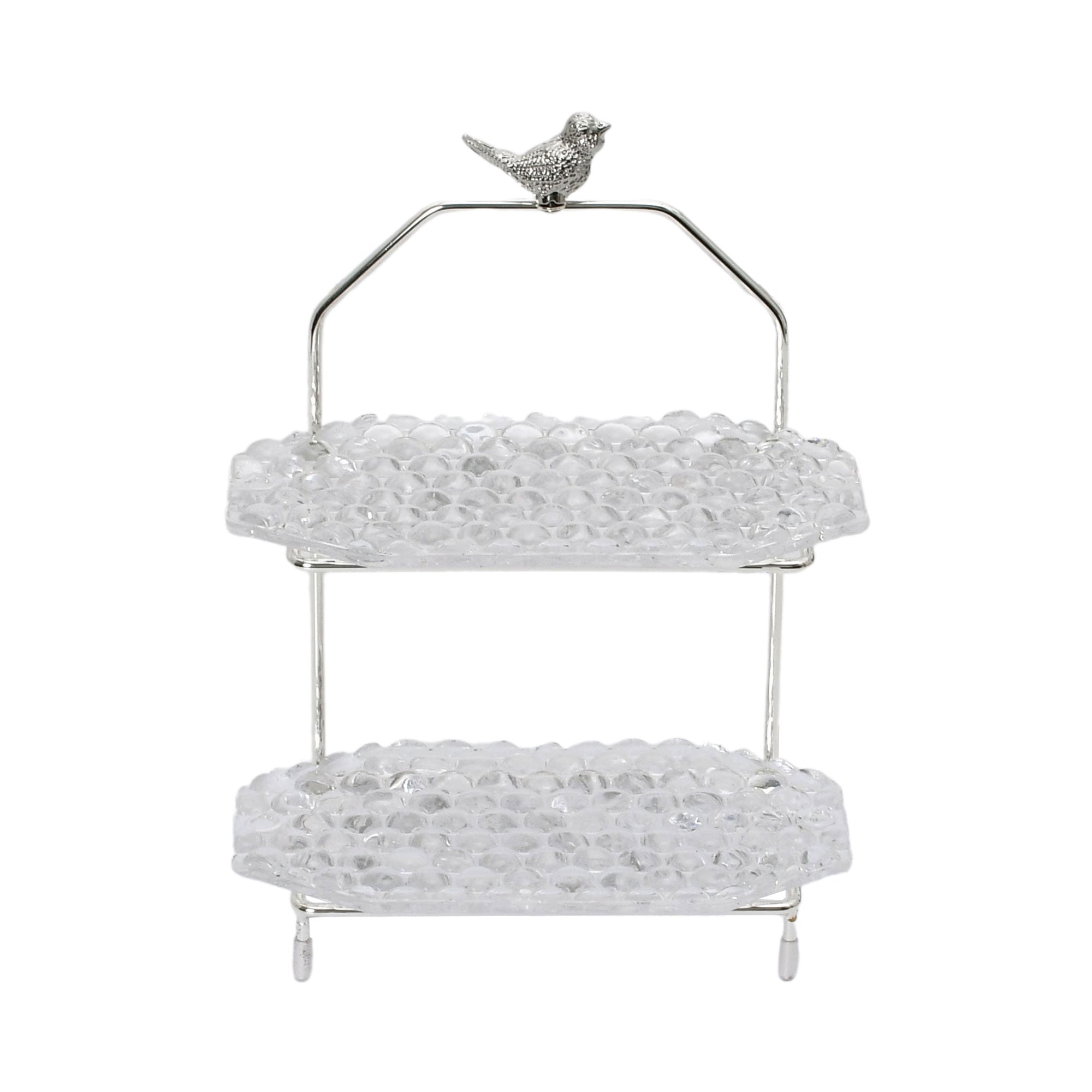 Ele 4PM Two-Tiered Serving Stand with Bird Accent | Cake Stand | Glassware | Home and Furniture Home | Home and Furniture Home Table Top Ele 4PM Two-Tiered Serving Stand with Bird Accent | Cake Stand | Glassware | Home and Furniture Home | Home and Furniture Home Table Top