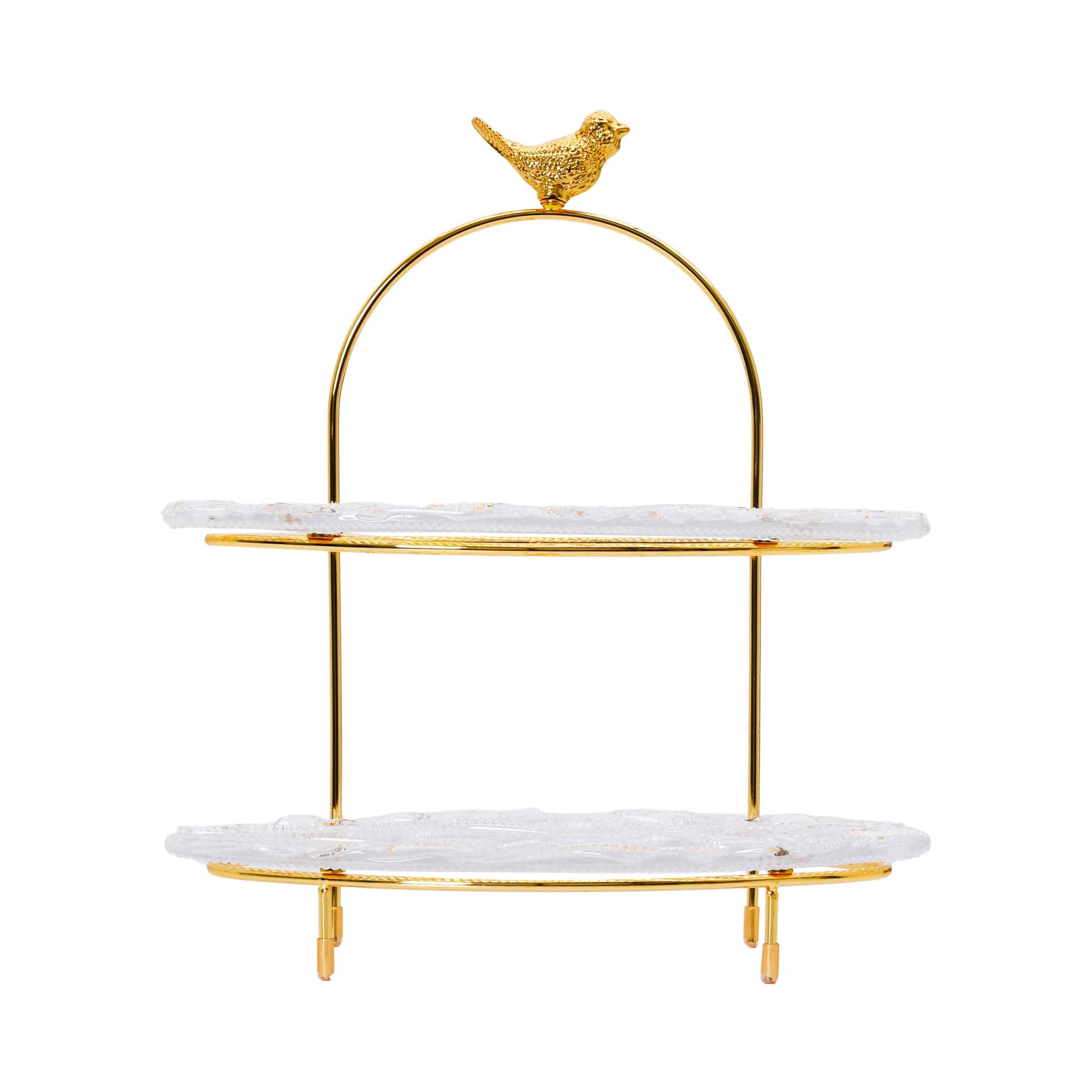 Ele 4PM Two-Tiered Serving Stand with Bird Accent | Cake Stand | Glassware | Home and Furniture Home | Home and Furniture Home Table Top Ele 4PM Two-Tiered Serving Stand with Bird Accent | Cake Stand | Glassware | Home and Furniture Home | Home and Furniture Home Table Top