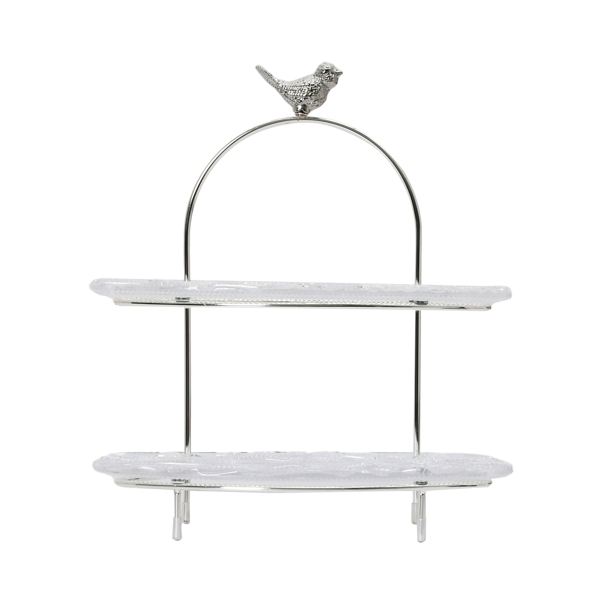 Ele 4PM Two-Tiered Serving Stand with Bird Accent | Cake Stand | Glassware | Home and Furniture Home | Home and Furniture Home Table Top Ele 4PM Two-Tiered Serving Stand with Bird Accent | Cake Stand | Glassware | Home and Furniture Home | Home and Furniture Home Table Top