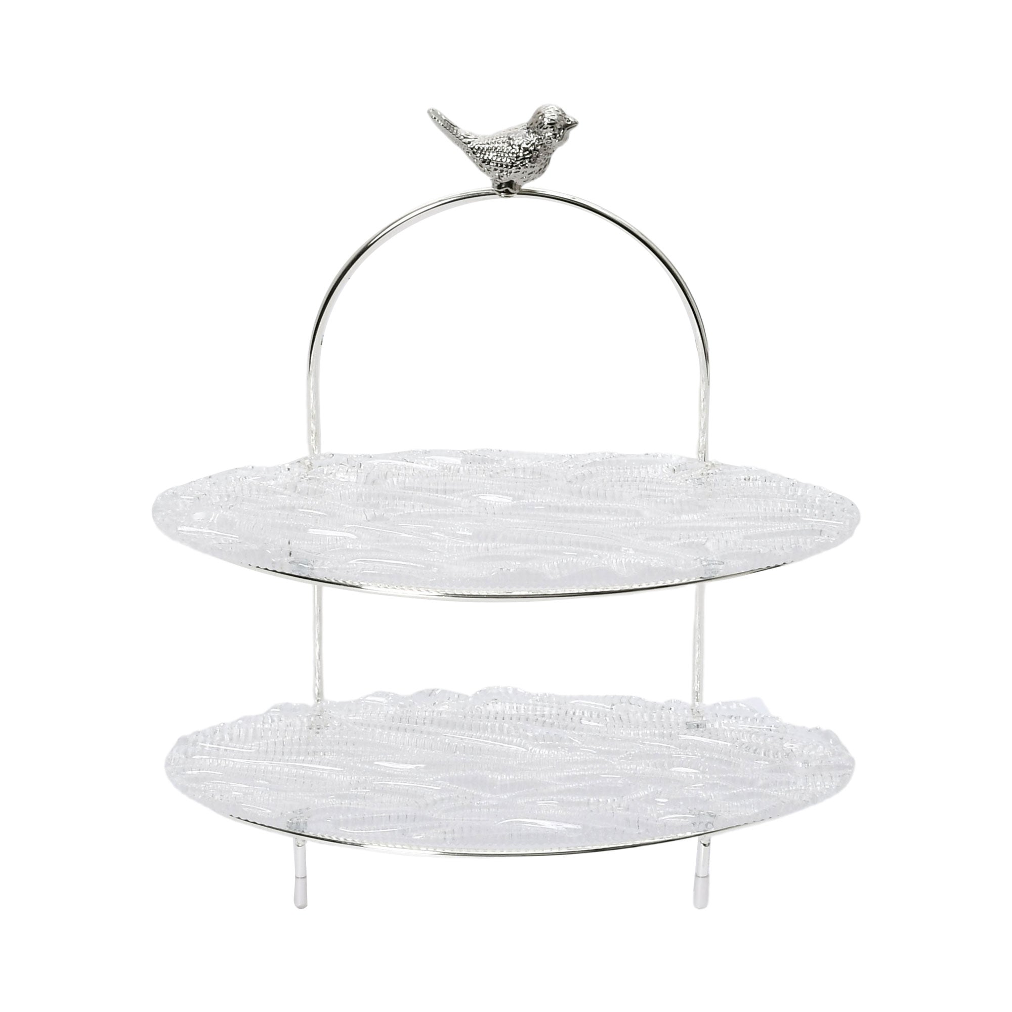 Ele 4PM Two-Tiered Serving Stand with Bird Accent | Cake Stand | Glassware | Home and Furniture Home | Home and Furniture Home Table Top Ele 4PM Two-Tiered Serving Stand with Bird Accent | Cake Stand | Glassware | Home and Furniture Home | Home and Furniture Home Table Top