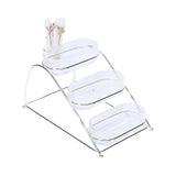 Ele 4PM Two-Tiered Rainbow-Design Serving Stand