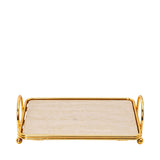 Ele 4PM Polished Rectangular Cake Stand with Handles