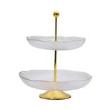 Ele 4PM Two-Tiered Glass Serving Stand