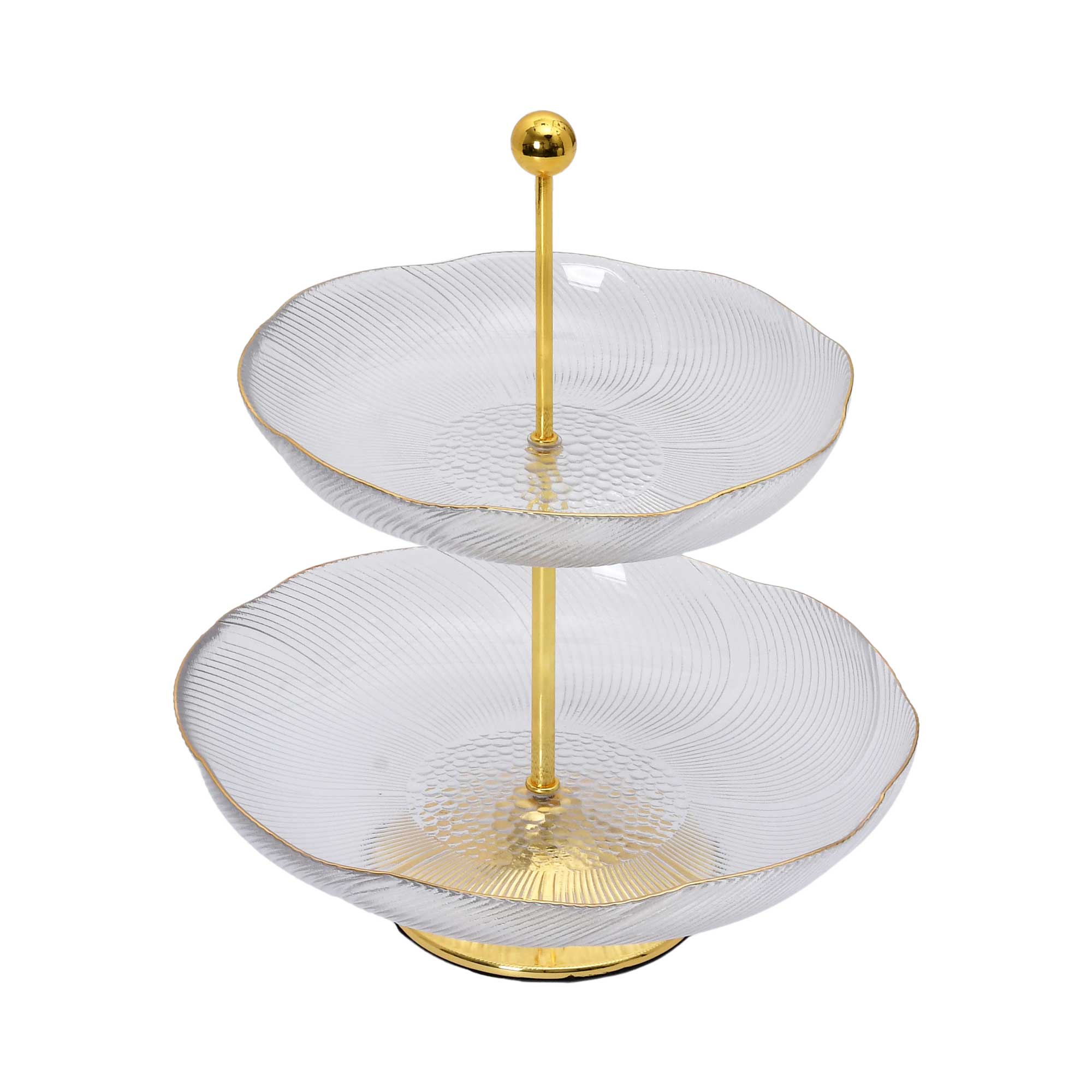 Ele 4PM Two-Tiered Glass Serving Stand | Cookie Stand | Dessert Plate | Glassware | Home and Furniture Home | Home and Furniture Home Table Top Ele 4PM Two-Tiered Glass Serving Stand | Cookie Stand | Dessert Plate | Glassware | Home and Furniture Home | Home and Furniture Home Table Top