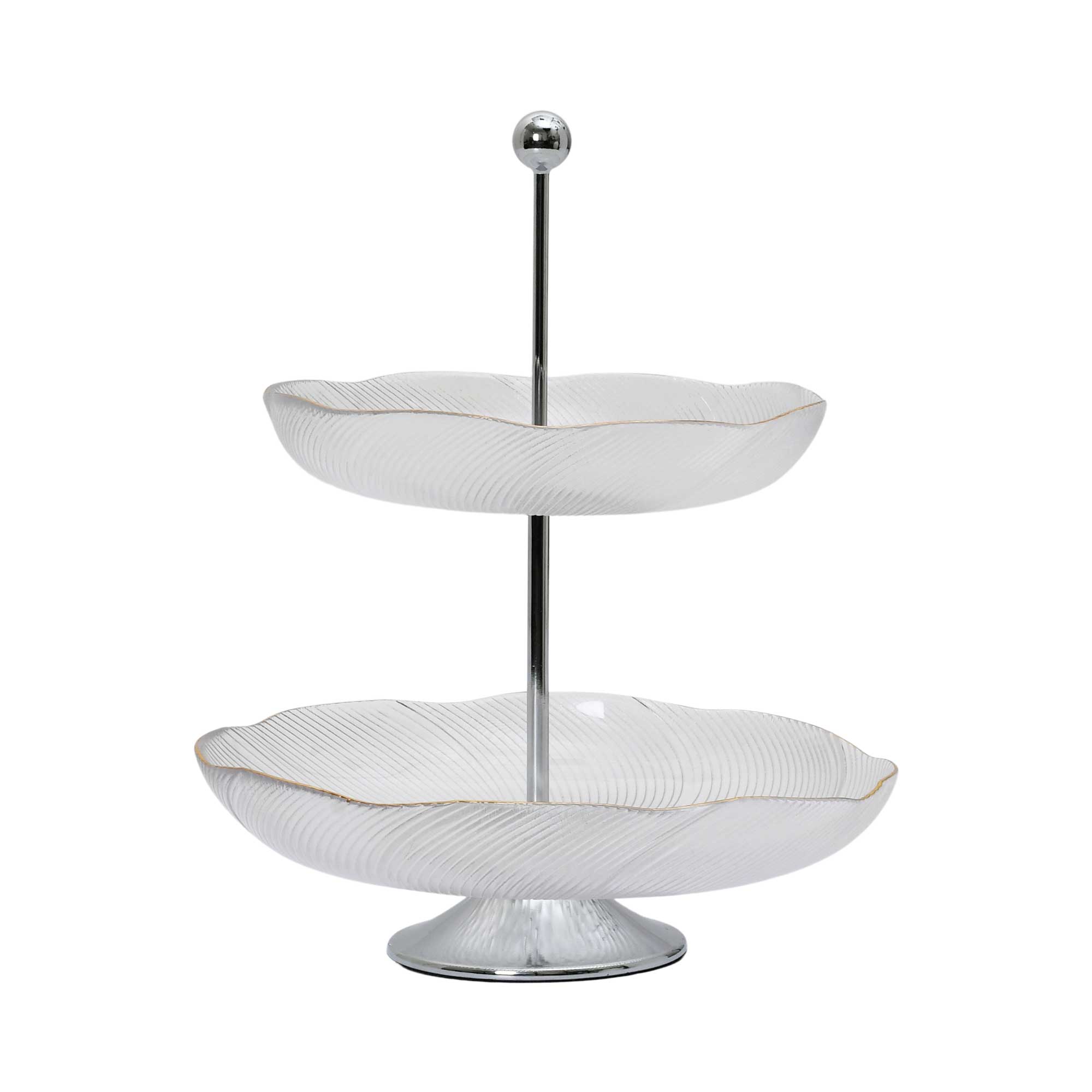 Ele 4PM Two-Tiered Glass Serving Stand | Cookie Stand | Dessert Plate | Glassware | Home and Furniture Home | Home and Furniture Home Table Top Ele 4PM Two-Tiered Glass Serving Stand | Cookie Stand | Dessert Plate | Glassware | Home and Furniture Home | Home and Furniture Home Table Top