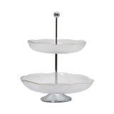 Ele 4PM Two-Tiered Glass Serving Stand