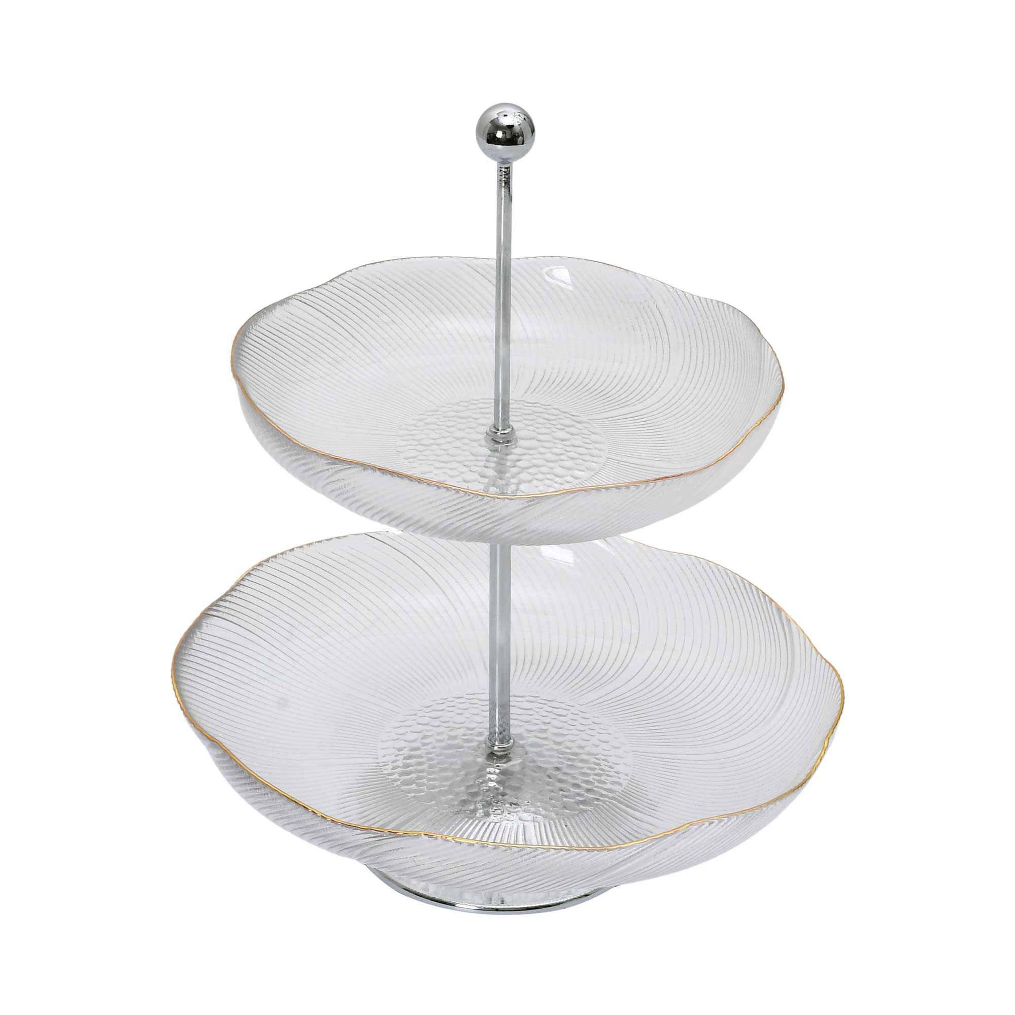 Ele 4PM Two-Tiered Glass Serving Stand | Cookie Stand | Dessert Plate | Glassware | Home and Furniture Home | Home and Furniture Home Table Top Ele 4PM Two-Tiered Glass Serving Stand | Cookie Stand | Dessert Plate | Glassware | Home and Furniture Home | Home and Furniture Home Table Top