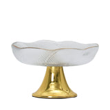 Ele 4PM Fluted Glass Pedestal Bowl
