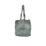 Ermanno Firenze Women's Medium Denim Blue Tote Bag