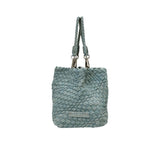 Ermanno Firenze Women's Medium Denim Blue Tote Bag