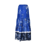 Ermanno Firenze Women's Blue Long Skirt