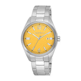 Esprit Men's Yellow Dial Silver Watch