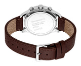 Esprit Logan Men's Black Dial Brown Leather Strap Watch