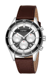 Esprit Logan Men's Black Dial Brown Leather Strap Watch