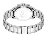Esprit Men's Silver & Black Dial Silver-Tone Chronograph Watch