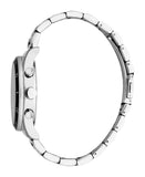 Esprit Men's Silver & Black Dial Silver-Tone Chronograph Watch