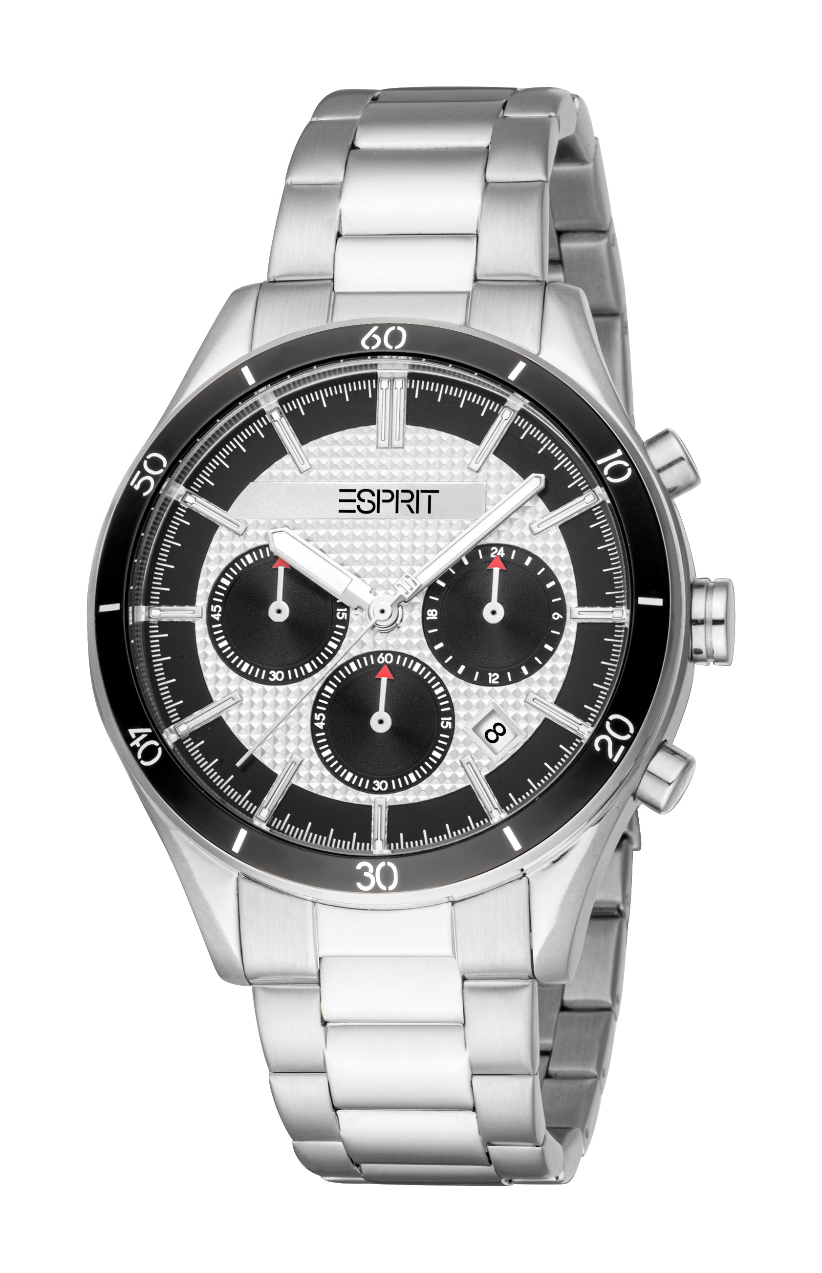 Esprit Men's Silver & Black Dial Silver-Tone Chronograph Watch | Fashion Watches | GCC | Men | Men Eid26 | Mens | Mens Watches | Watch | Watches Esprit Men's Silver & Black Dial Silver-Tone Chronograph Watch | Fashion Watches | GCC | Men | Men Eid26 | Mens | Mens Watches | Watch | Watches