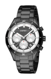 Esprit Chronograph Gents Watch with Black Stainless Steel Bracelet and Dual-Tone Dial