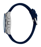 Esprit Men's Blue Dial Gray Silver Case Blue Silicone Strap Watch