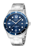 Esprit Waylon Men’s Stainless Steel Watch – Blue Dial, Date Display, 10 ATM Water Resistant