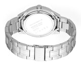 Esprit Men's Black Dial Silver-Tone & Green Bezel Watch