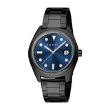Esprit Johnny II Gents Blue Dial Black Stainless Steel Watch