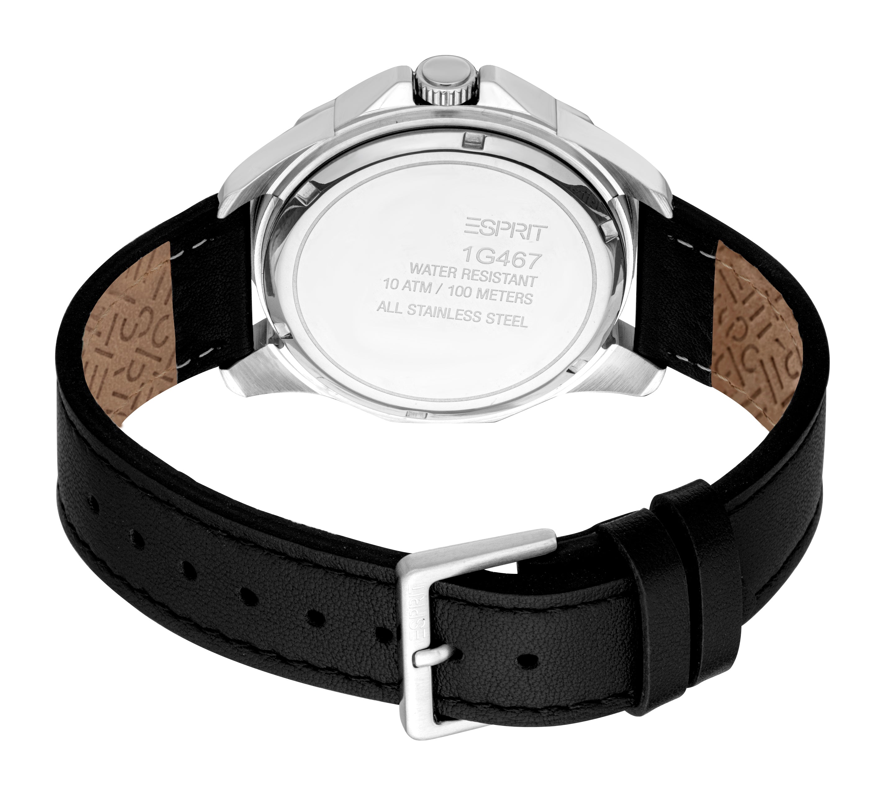 Esprit Men's Green Dial Silver-Tone & Black Leather Strap Watch | Fashion Watches | GCC | Men | Mens | Mens Watches | Watch | Watches Esprit Men's Green Dial Silver-Tone & Black Leather Strap Watch | Fashion Watches | GCC | Men | Mens | Mens Watches | Watch | Watches