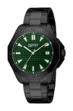 Esprit Men's Green Dial Black Stainless Steel Watch