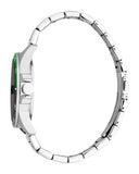 Esprit Men’s Black Dial Watch – Green Bezel, Stainless Steel Bracelet, 10 ATM Water Resistant