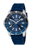 Esprit Men's Blue Dial Blue Sport Silicone Strap Watch