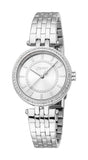 Esprit Lily Women’s Silver Watch with Crystal Bezel and Stainless Steel Bracelet