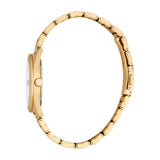 Esprit Coast Ladies Silver Dial Stainless Steel Gold Plated Watch