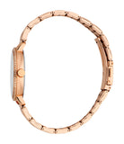 Esprit Ladies Rose Gold-Tone Stainless Steel Watch with Crystal Bezel
