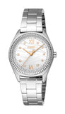 Esprit Uma Women’s Silver Watch with Crystal Dial and Steel Bracelet