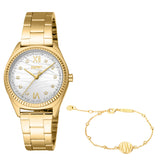 Esprit Uma S Women’s Gold-Tone Watch with Crystal Hour Markers