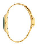 Esprit Ladies' Green Dial Gold-Tone Mesh Bracelet Watch