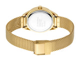 Esprit Ladies Gold-Tone Mesh Bracelet Watch with Textured Dial
