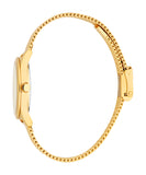 Esprit Ladies Gold-Tone Mesh Bracelet Watch with Textured Dial