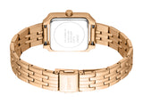 Esprit Ladies' Rose Gold Rectangular Bracelet Watch