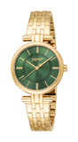 Esprit Ladies' Green Dial Gold-Tone  Watch