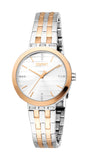 Esprit Ladies Two-Tone Watch with Crystal Accents & Matching Bracelet