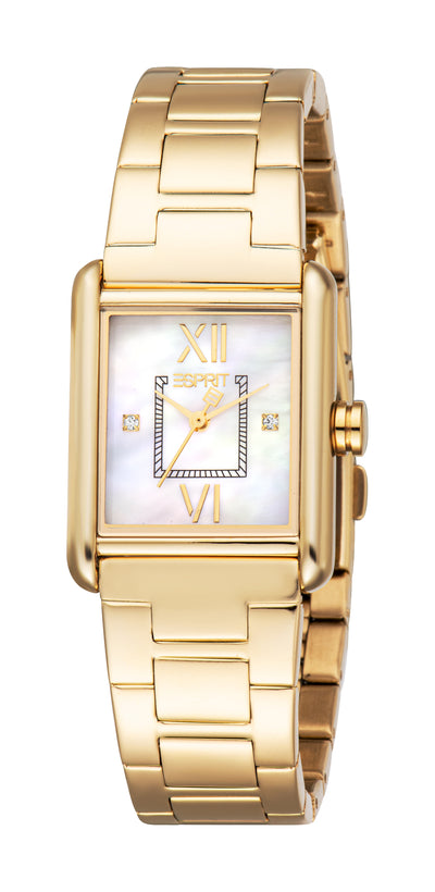 Esprit Ladies' Mother of Pearl Dial Gold-Tone Watch